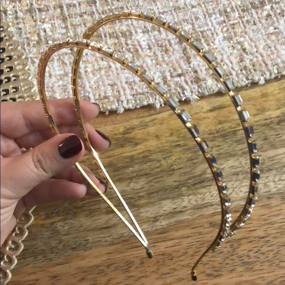 JCrew Rhinestone Double Headband